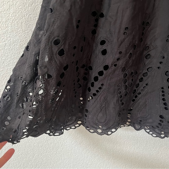 MICHAEL Michael Kors Black Eyelet Flowy Sundress or Swimsuit Coverup – Size M - Picture 4 of 10